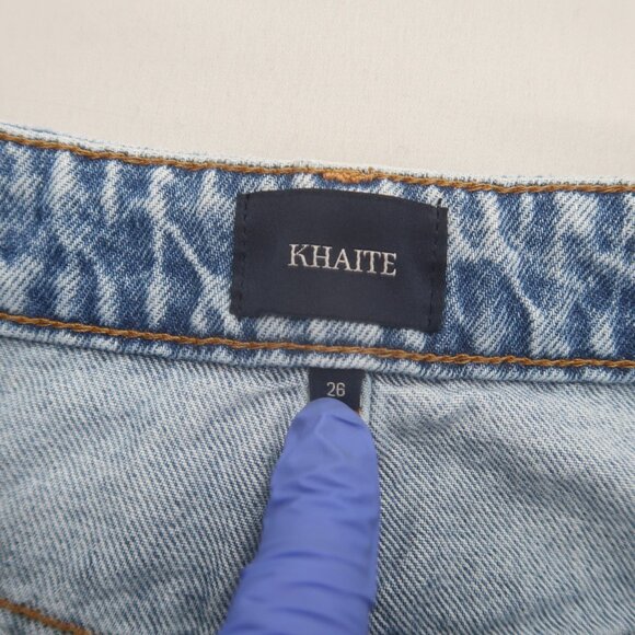 KHAITE Danielle Straight Leg Jeans in Bryce Size 26 - Picture 8 of 13